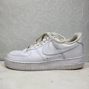 Nike Air Force 1 Low '07 Triple White CW2288-111 Men’s 9 Leather Sneakers